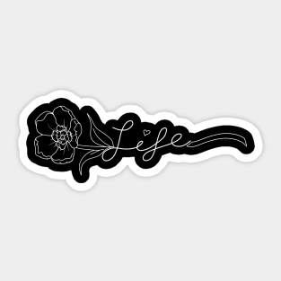 Life (white) Sticker